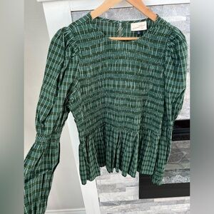 Universal Thread Womens XL Smocked Peplum Top